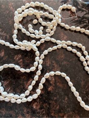Freshwater Pearl Bead Necklace - White